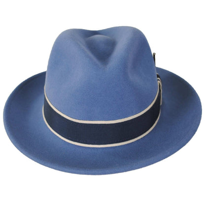 Bailey 1922 | Curtis Wool LiteFelt Safari Fedora Hat | 130019 | front | VINTAGE BLUE
