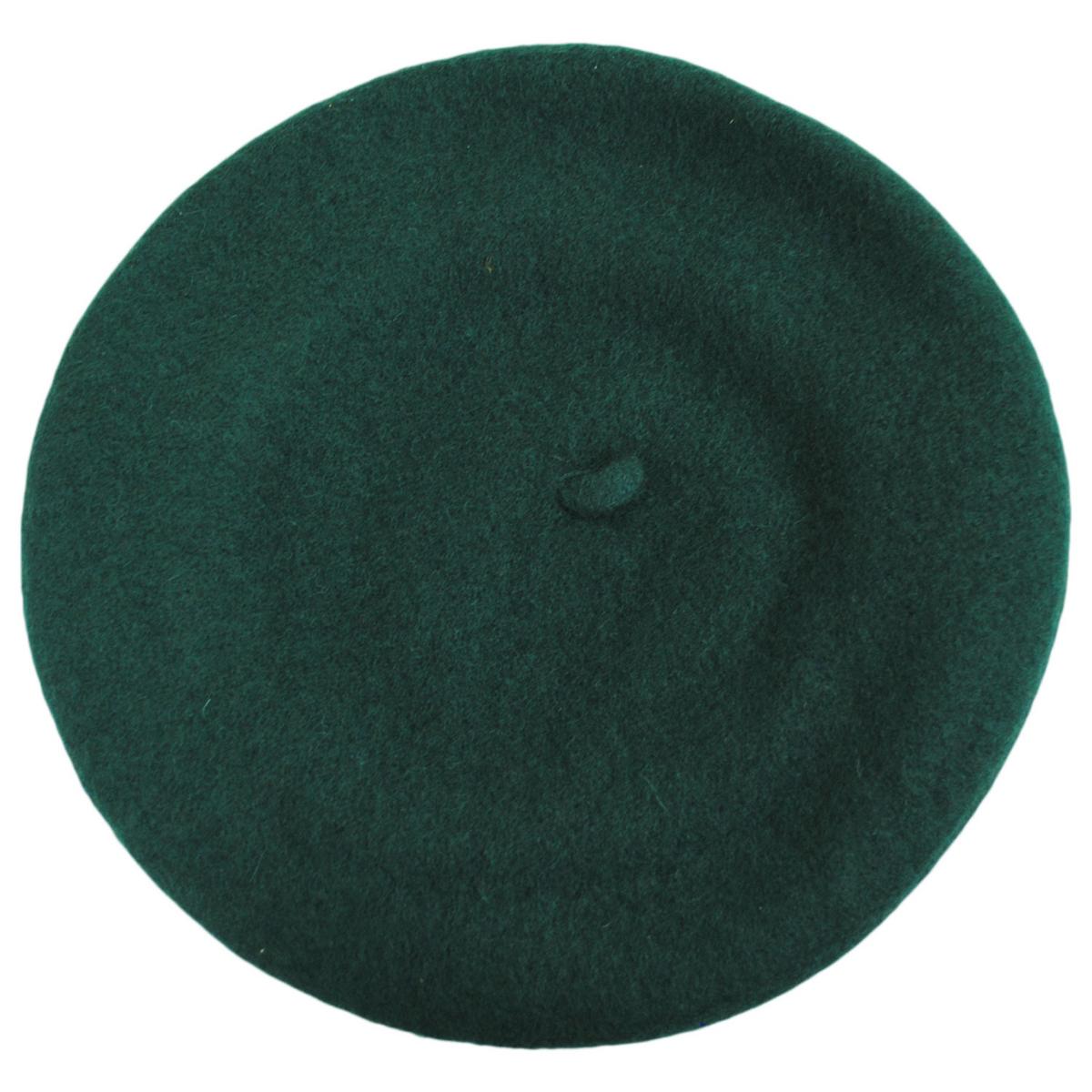 Village Hat Shop | Wholesale Wool Fashion Beret B2B Pre-Pack | B2B152500 | top | DARK GREEN