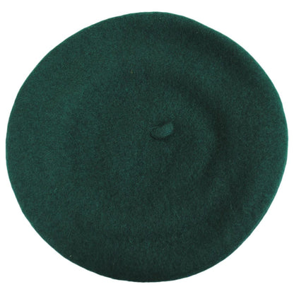 Village Hat Shop | Wholesale Wool Fashion Beret B2B Pre-Pack | B2B152500 | top | DARK GREEN