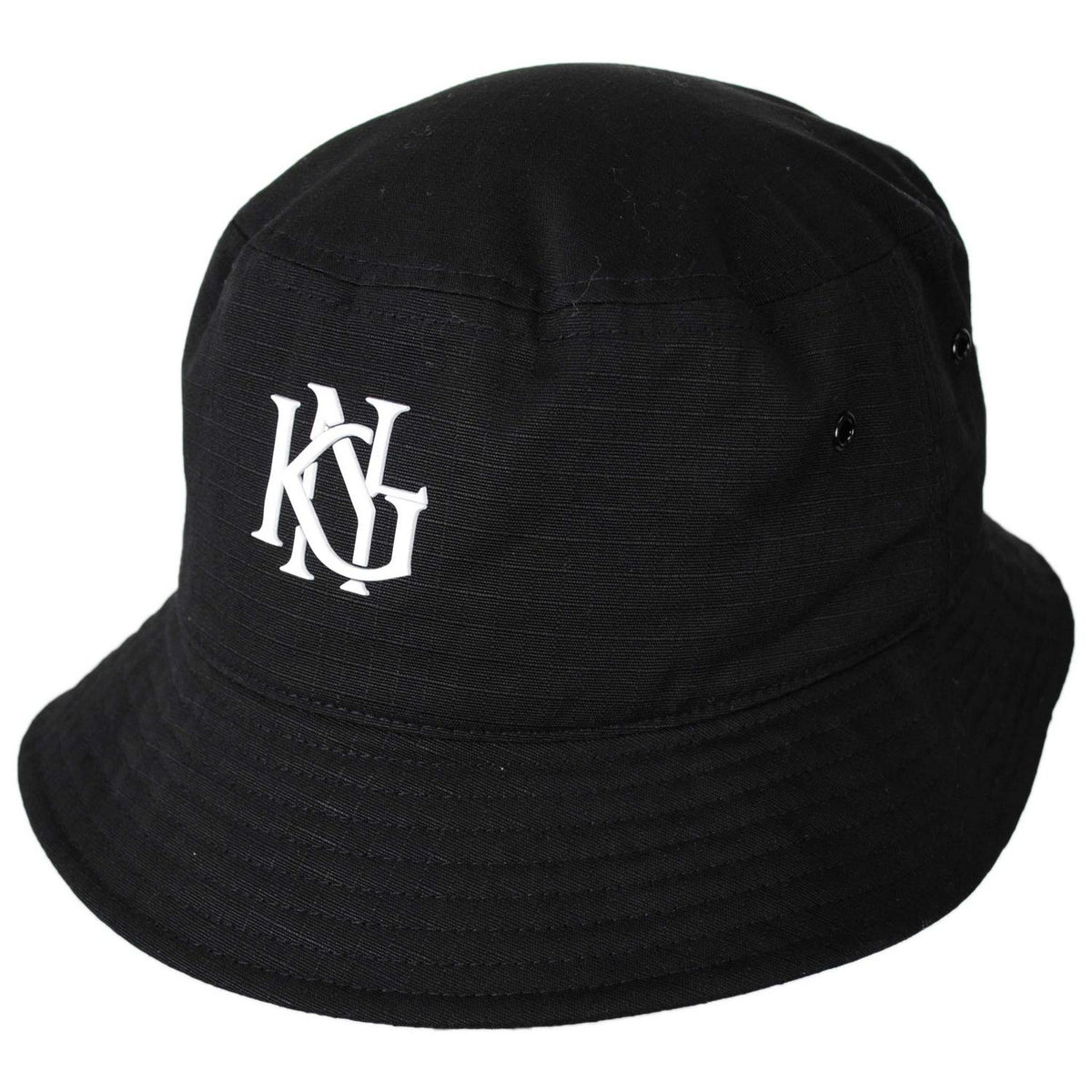 Kangol | Interlock Earflap Bucket Hat | 185851 | lead | RIPSTOP BLACK