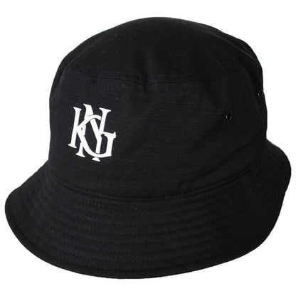 Kangol | Interlock Earflap Bucket Hat | 185851 | lead | RIPSTOP BLACK