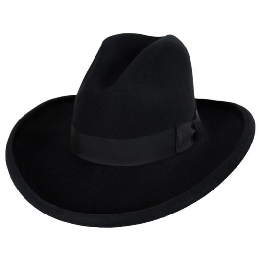 Bailey Western | Clayton Wool/Fur Felt Blend Gus Western Hat | 130025 | lead | BLACK
