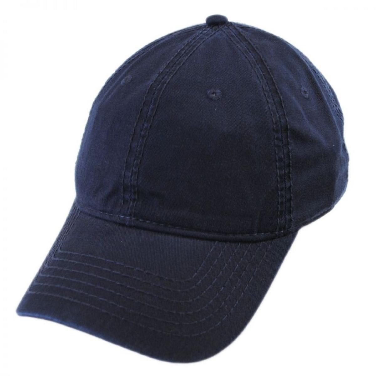 Otto | LoPro Washed Cotton Twill Strapback Baseball Cap Dad Hat | 201407 | lead | NAVY