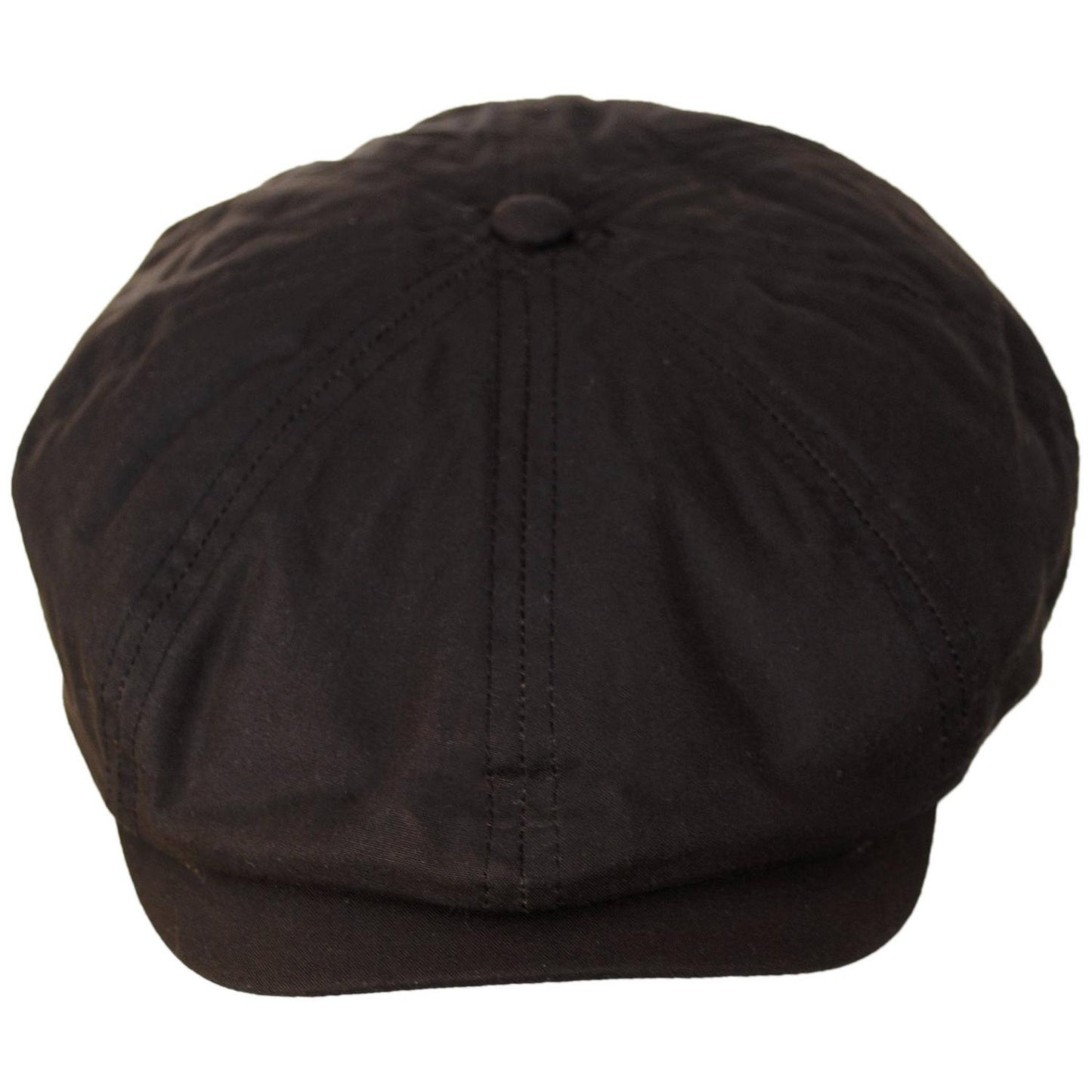 Jaxon & James | British Millerain Wax Cotton Newsboy Cap | 170010 | front | BROWN