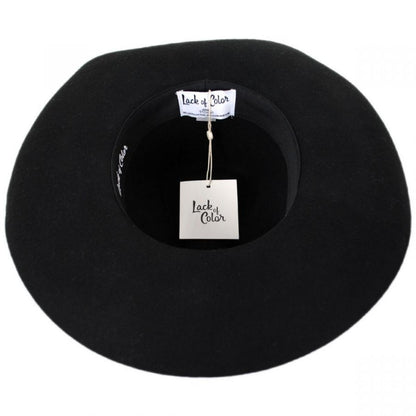 Lack of Color | Goldfinger Wool Felt Western Hat | 124316 | under | BLACK
