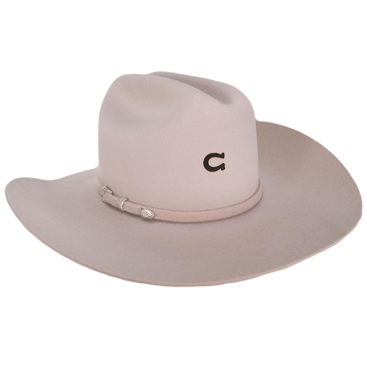 Charlie 1 Horse | The Cowgirl Wool Felt Western Hat | 124985 | detailone | LIGHT PINK