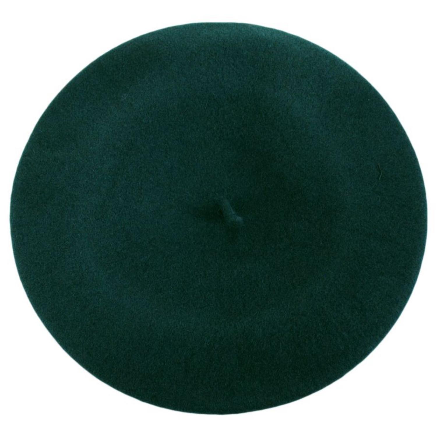 Kangol | Modelaine Wool Felt Beret - Pine & Starry Blue | 150904FW24 | profile | PINE