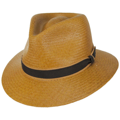 Bailey 1922 | Brooks Panama Straw Fedora Hat - Spring Colors | 127815SS | lead | GRIT