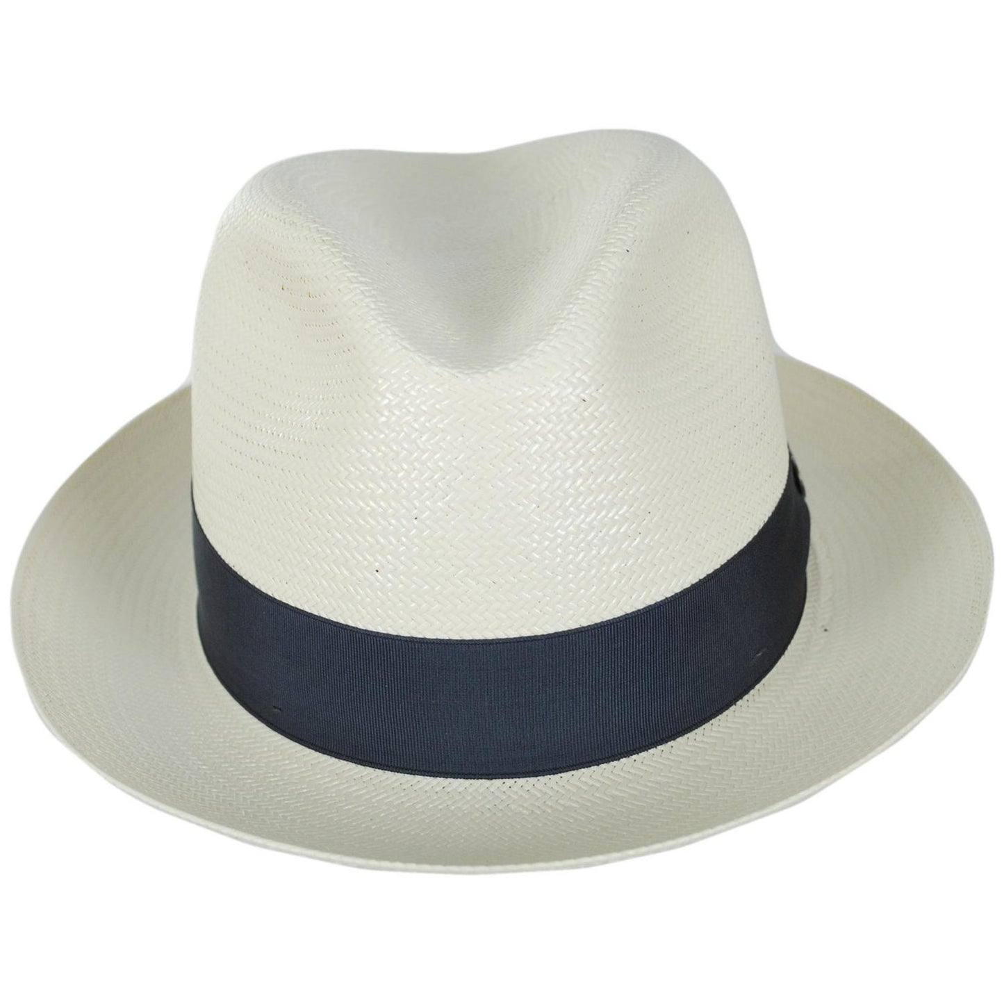 Stetson | 14 Center Pinch Shantung Straw Fedora Hat | 127070 | front | NATURAL