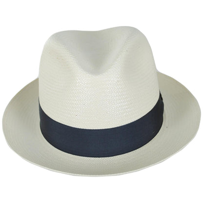 Stetson | 14 Center Pinch Shantung Straw Fedora Hat | 127070 | front | NATURAL