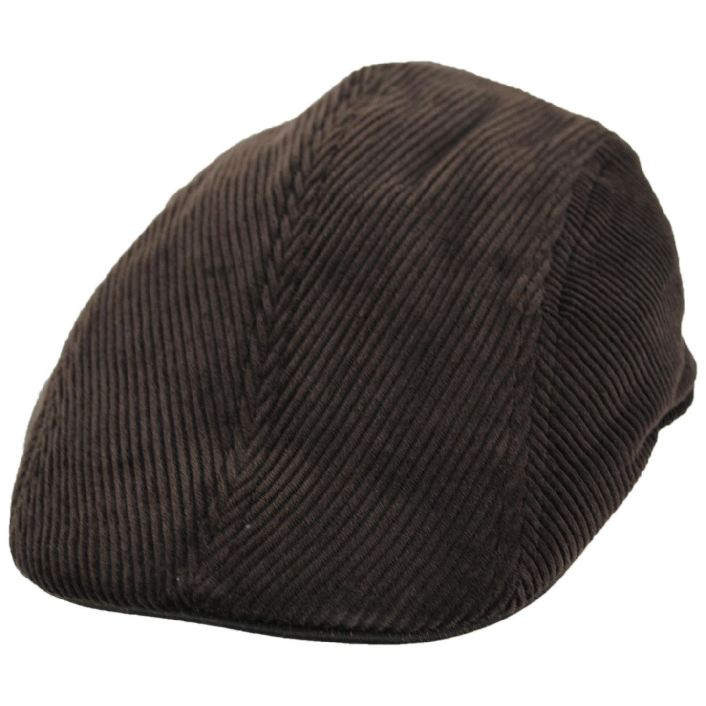 Dorfman Pacific | Philip Corduroy Ivy Cap | 160162 | lead | DARK BROWN