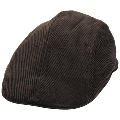 Dorfman Pacific | Philip Corduroy Ivy Cap | 160162 | lead | DARK BROWN