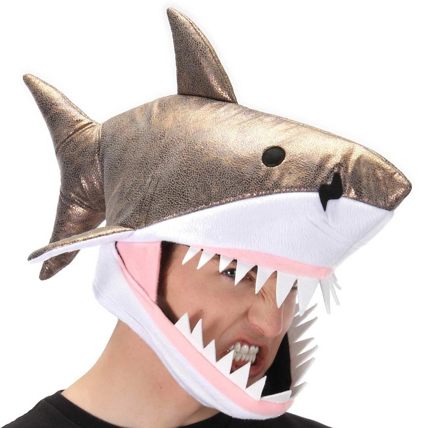 Elope | Great White Shark Jawesome Hat | 190329 | lsmone | GREY/WHITE