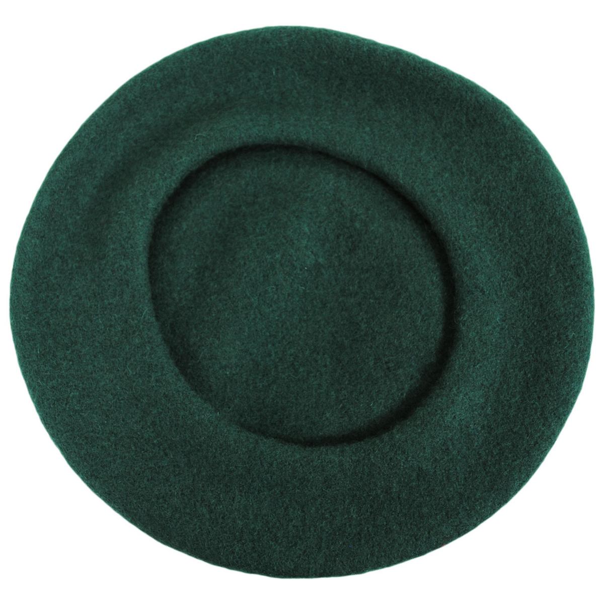 Village Hat Shop | Wholesale Wool Fashion Beret B2B Pre-Pack | B2B152500 | under | DARK GREEN
