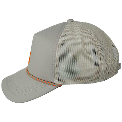 Kangol | Kangolf Cotton Mesh Trucker Snapback Baseball Cap | 201144 | profile | KHAKI