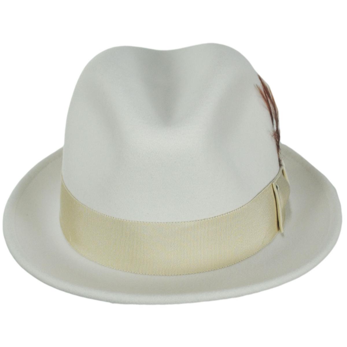 Bailey 1922 | Tino Wool LiteFelt Trilby Fedora Hat | 130008 | front | CHALK