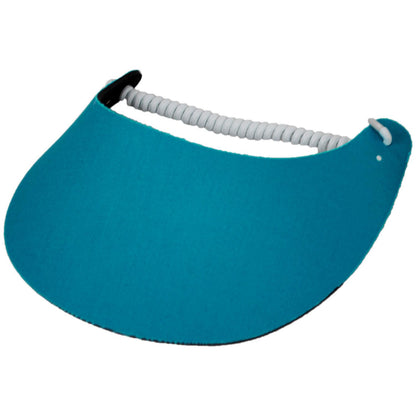The Incredible Sunvisor | Springlace Solid Sunvisor | 196351 | lead | TEAL