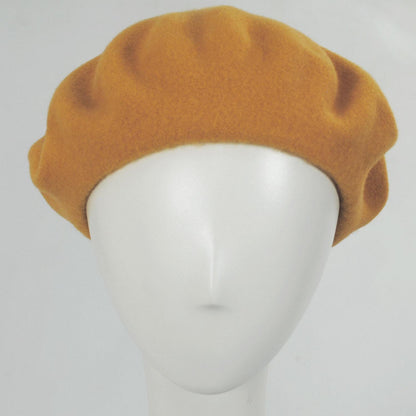 Parkhurst | Classic Wool Beret | 151124 | front | CORNFIELD