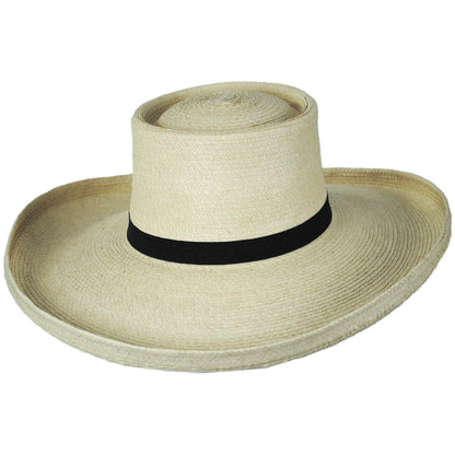 SunBody Hats | Sam Houston Planter Guatemalan Palm Leaf Straw Hat | 128202 | lead | NATURAL