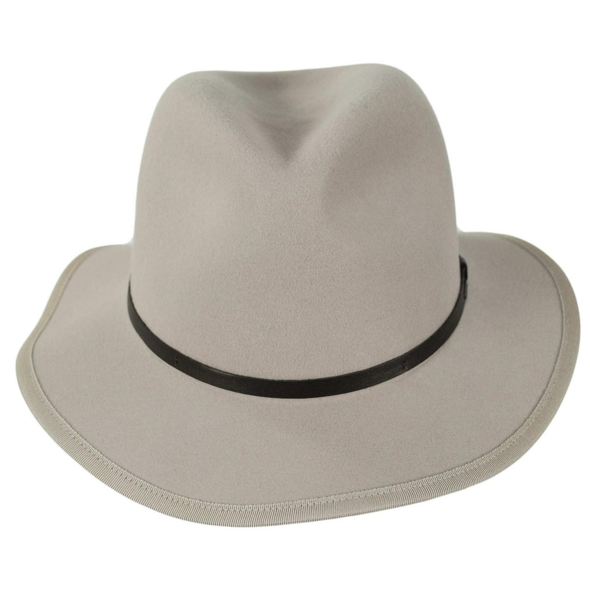 Bailey 1922 | Wanderer Wool Felt Rollable Fedora Hat | 130321 | front | SILVERBELLY