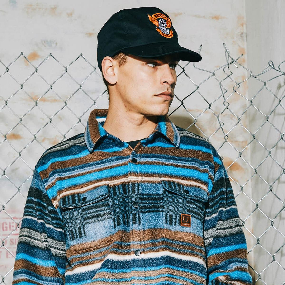 BRIXTON HATS | Payson Cotton Snapback Baseball Cap | 201889 | lsmone | BLACK