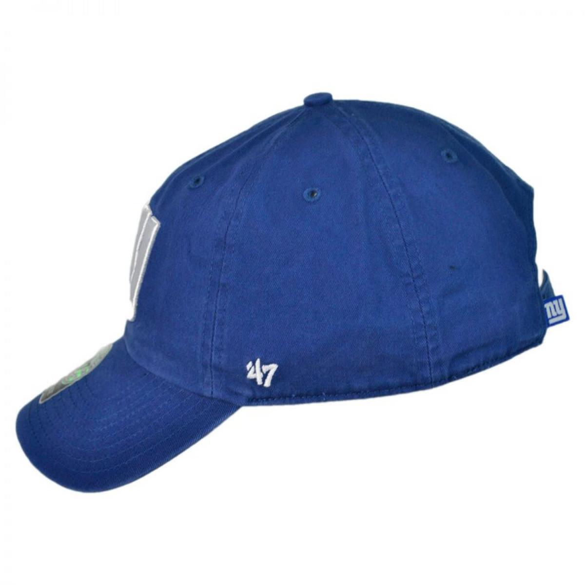 47 Brand | New York Giants NFL Clean Up Strapback Baseball Cap Dad Hat | 203680 | profile | ROYAL