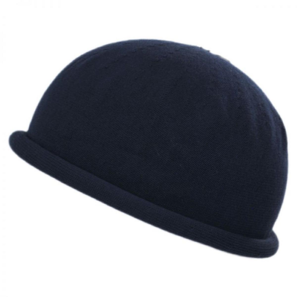 Parkhurst | Roller Cotton Beanie Hat | 500851 | lead | NAVY