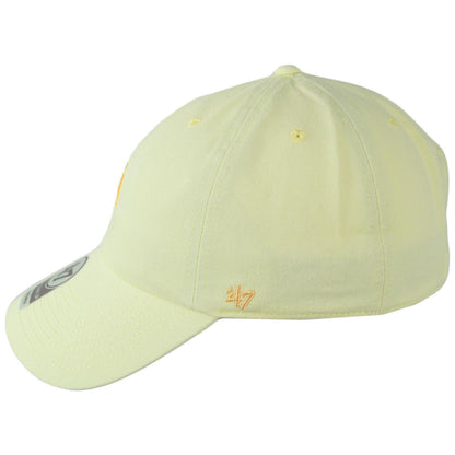 47 Brand | San Diego Padres MLB Tonal Base Runner Clean Up Strapback Baseball Cap Dad Hat | 204431 | profile | DIGITAL YELLOW