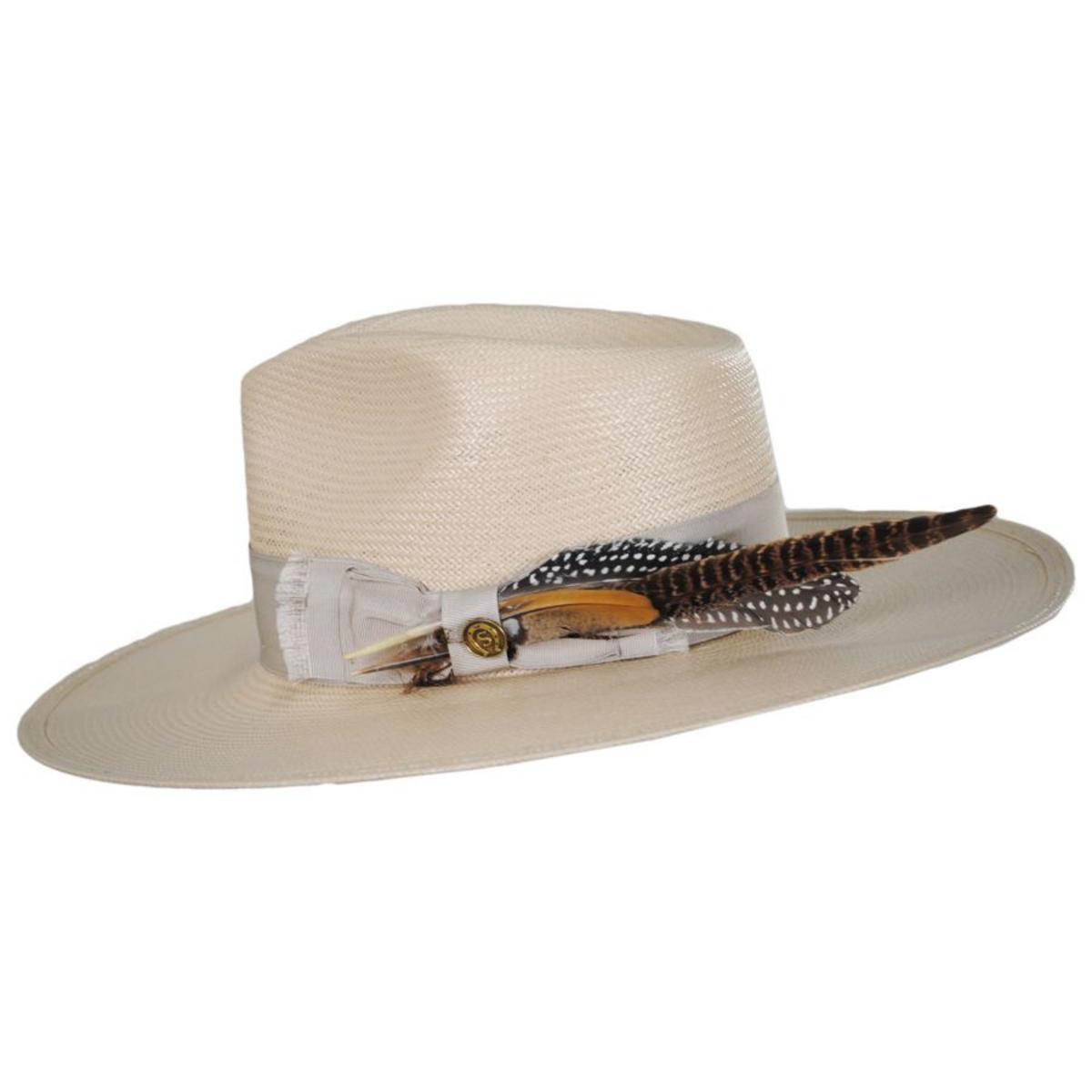 Stetson | Atacama Shantung Straw Fedora Hat | 127043 | profile | SILVERBELLY