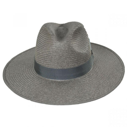 Bailey 1922 | Magness Shantung Straw Fedora Hat | 127764 | lead | SILVER