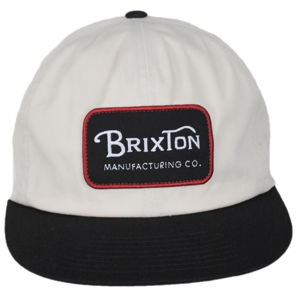BRIXTON HATS | Grade HP Snapback Baseball Cap - Off White/Black | 201737HO24 | front | OFF WHITE/BLACK