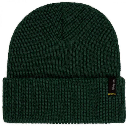 BRIXTON HATS | Heist Knit Beanie Hat | 502706 | lead | HUNTER GREEN