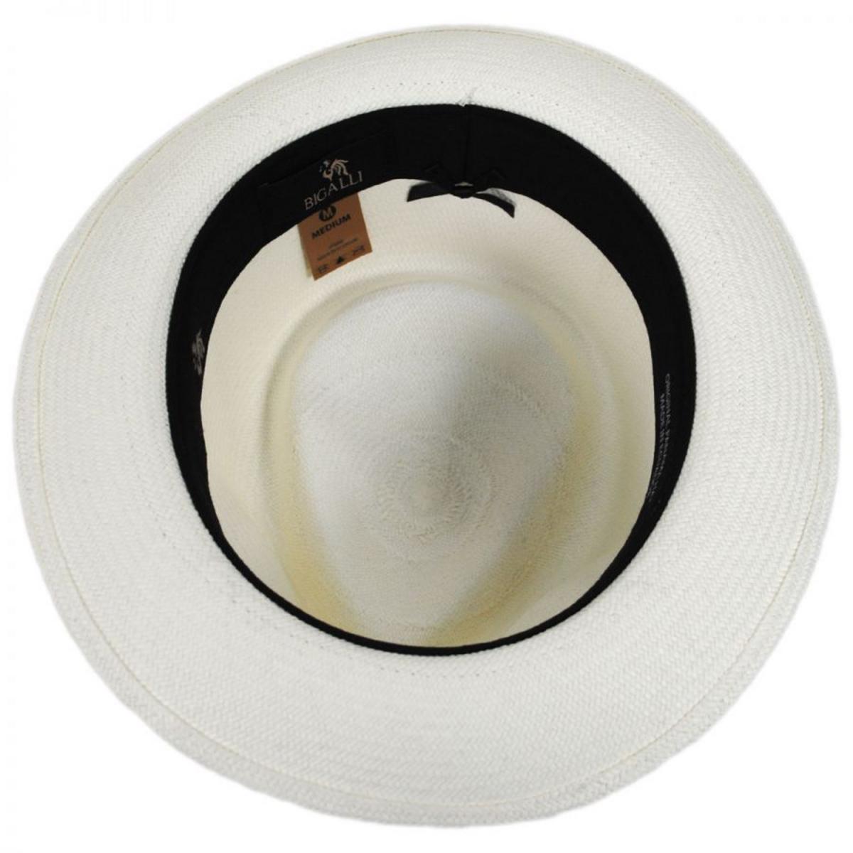 Bigalli | Quickstep Grade 8 Panama Straw Fedora Hat | 129201 | under | WHITE