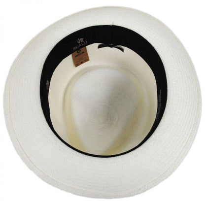 Bigalli | Quickstep Grade 8 Panama Straw Fedora Hat | 129201 | under | WHITE