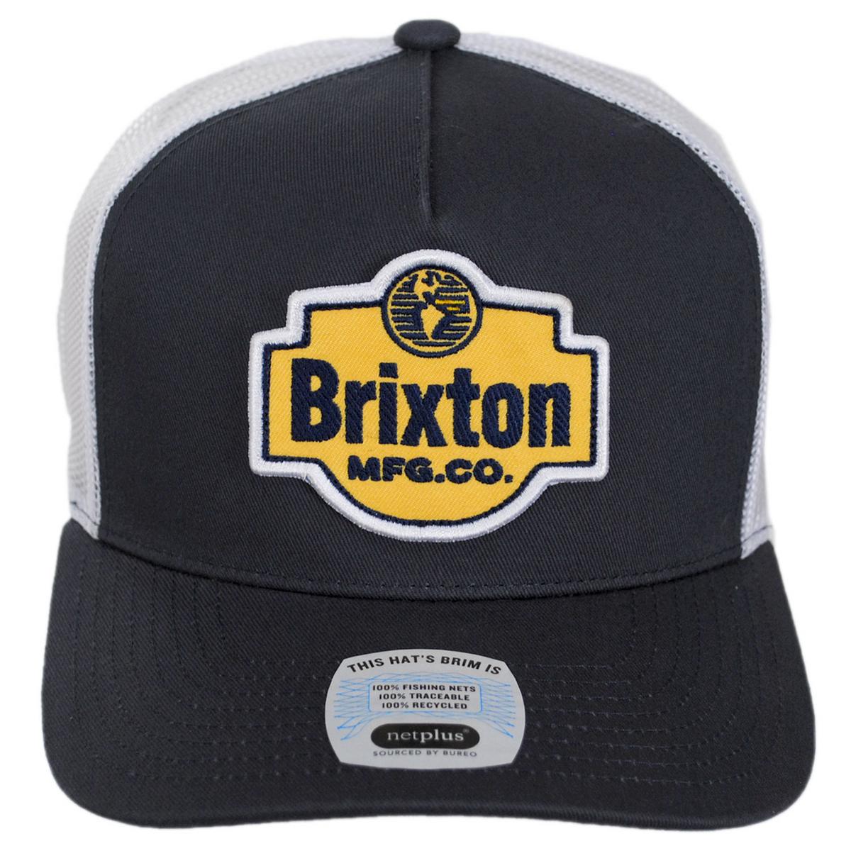 BRIXTON HATS | Genuine Quality MP Trucker Snapback Baseball Cap | 201877 | front | MOOD INDIGO/WHITE