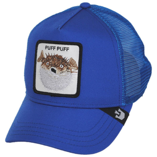 Goorin Bros | Puff Mesh Trucker Snapback Baseball Cap | 200446 | lead | BLUE