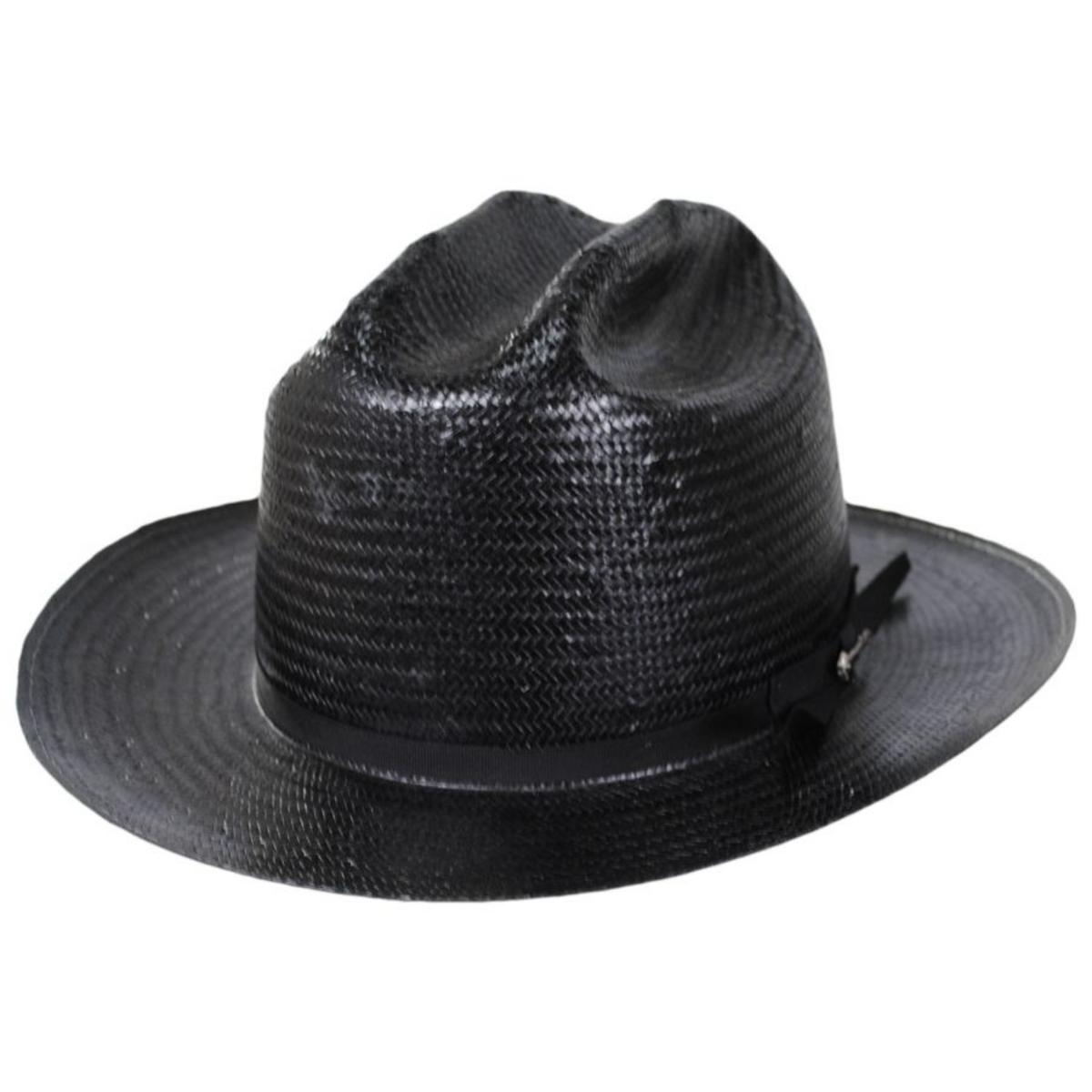 Stetson | Open Road Shantung Straw Western Hat | 127000 | lead | BLACK
