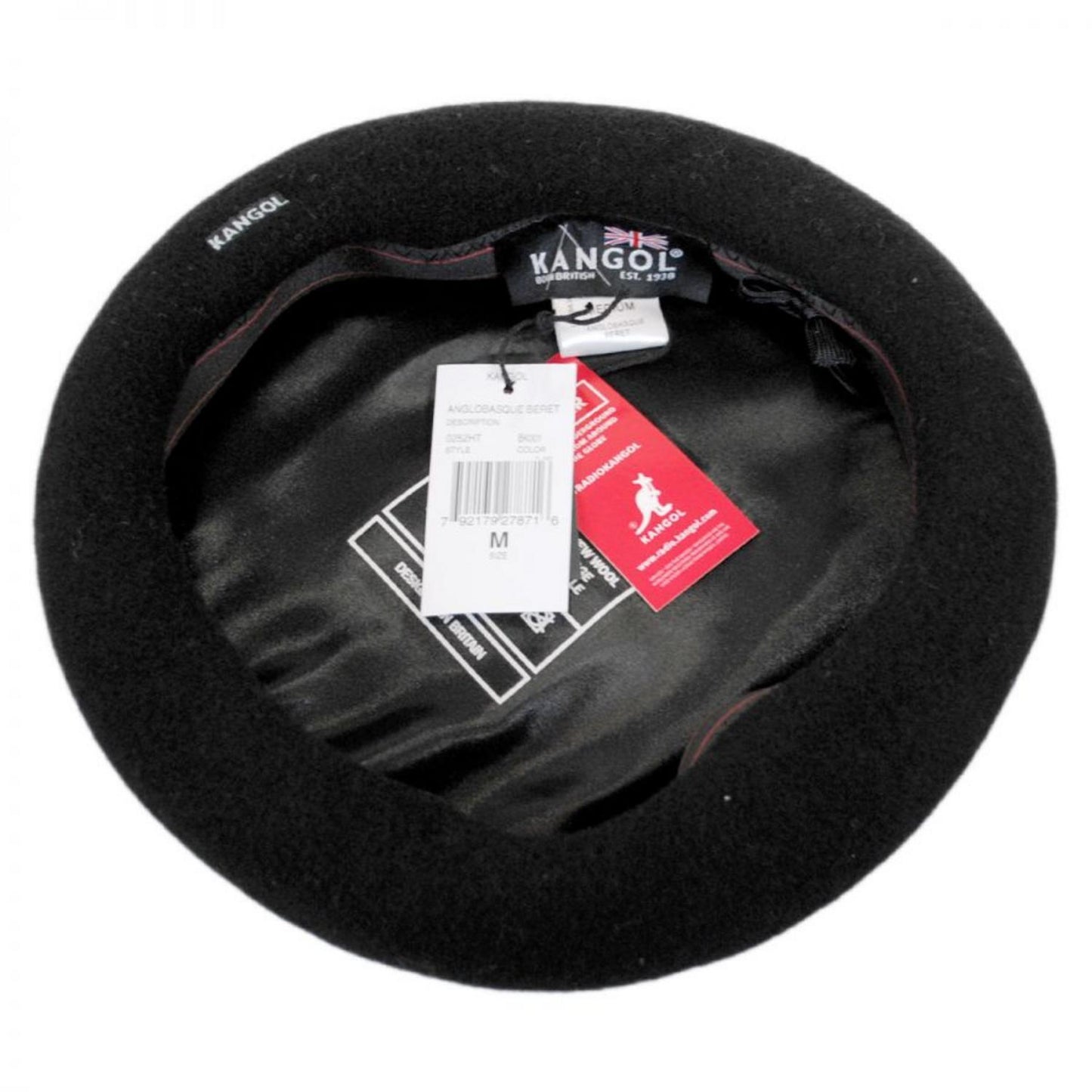 Kangol | Anglobasque Wool Beret | 150900 | under | BLACK