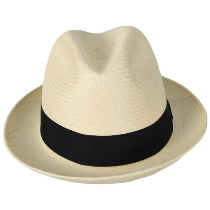 Jaxon Hats | Panama Straw Trilby Fedora Hat | 127106 | front | NATURAL