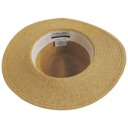 Karen Keith | Horizon Toyo Braid Straw Fedora Hat | 102216 | under | NATURAL
