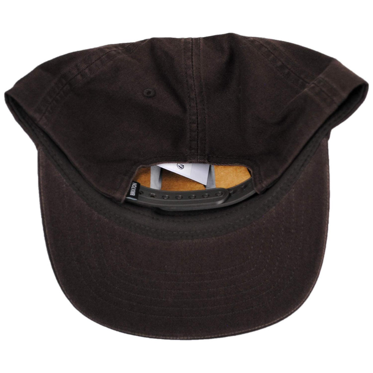 BRIXTON HATS | Trademark Cotton Snapback Baseball Cap | 201732 | under | WALNUT BROWN