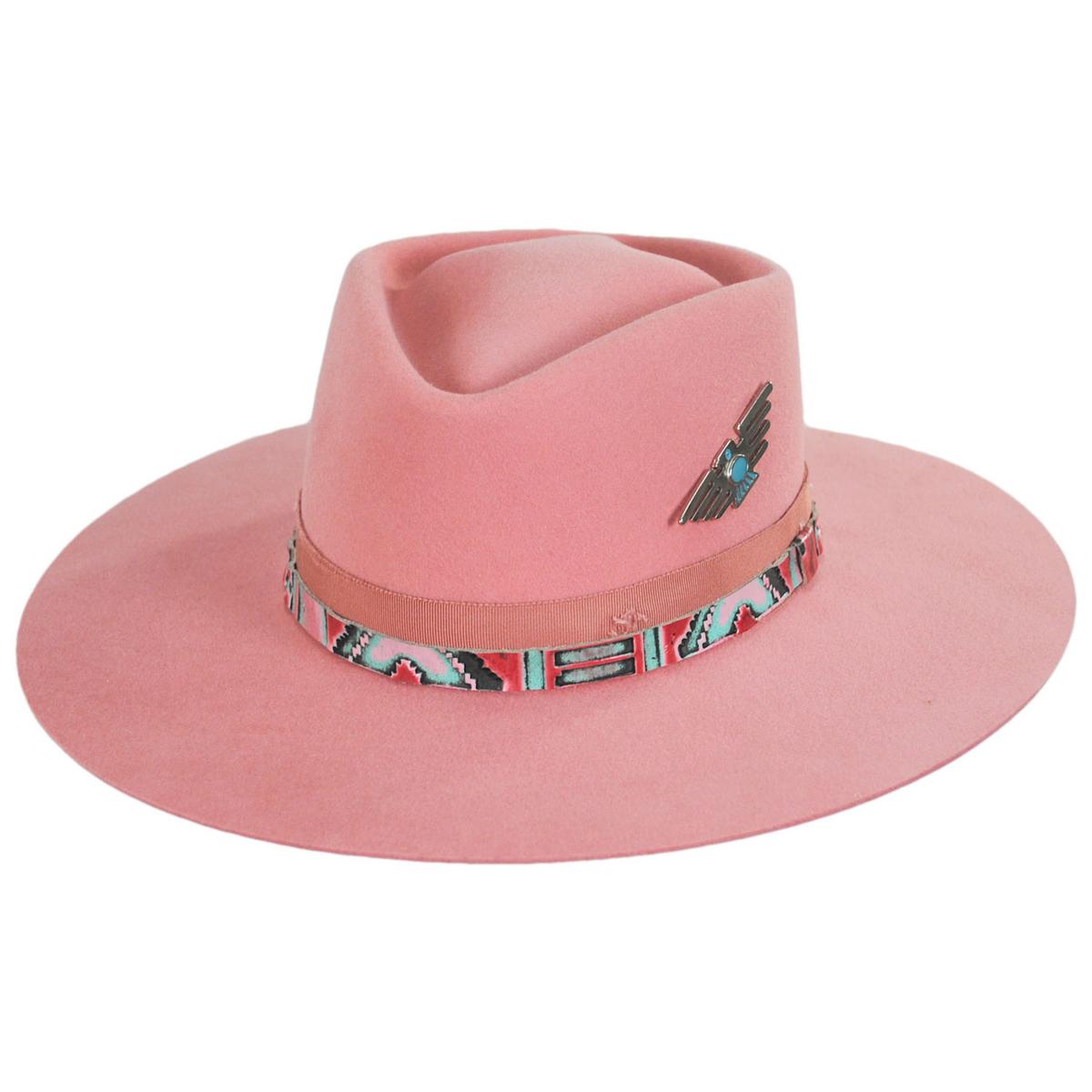 Renegade | Ember Wool Felt Cross Crown Rancher Hat | 100812 | lead | PEACH