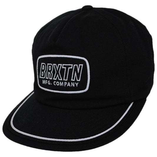 BRIXTON HATS | Telford Cotton HP Snapback Baseball Cap | 201875 | lead | BLACK