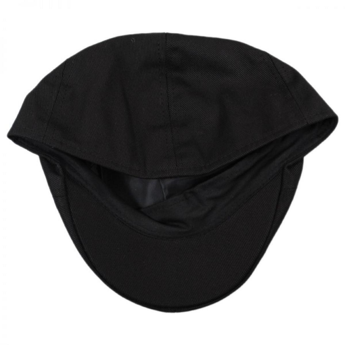 Jaxon Hats | Cotton Twill Duckbill Cap | 167739 | under | BLACK