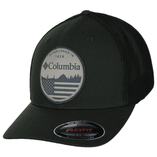 Columbia Sportswear | Mesh Flexfit Fitted Baseball Cap | 400140 | lead | GREENSCAPE/BLACK