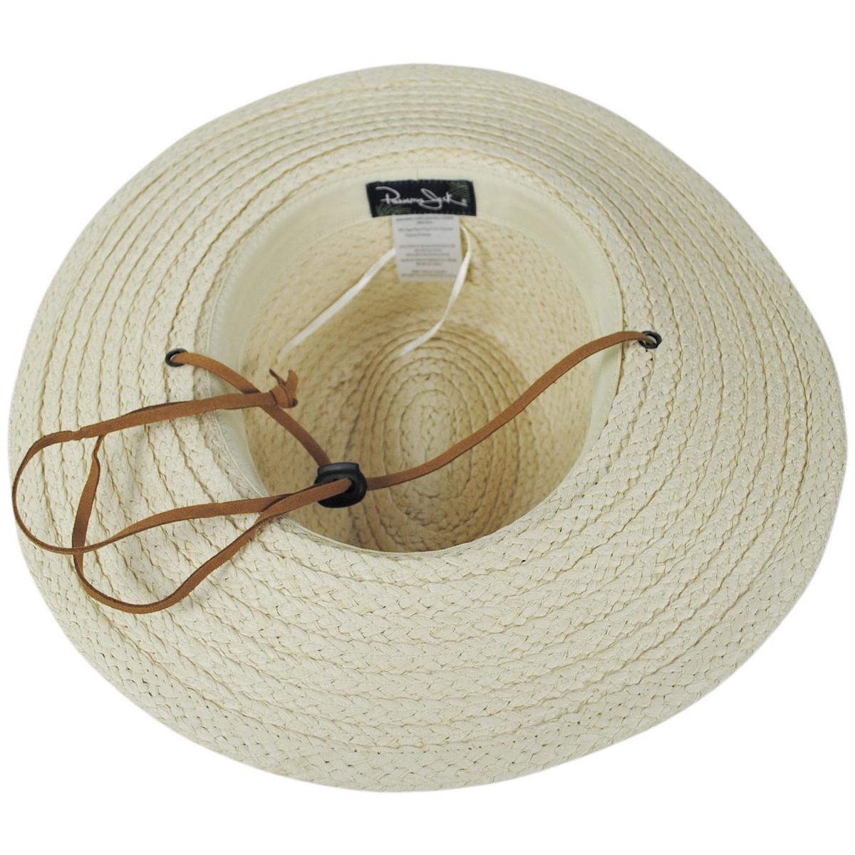 Panama Jack | Thredfin Toyo Straw Aussie Hat | 102015 | under | NATURAL