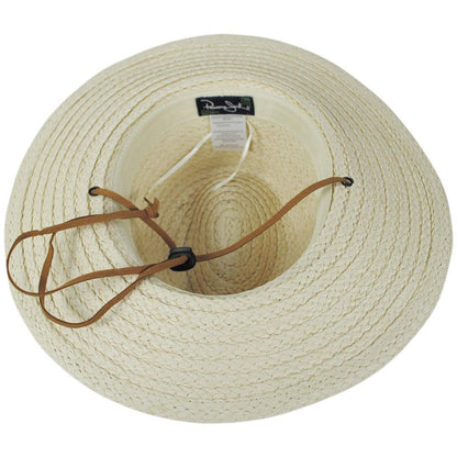 Panama Jack | Thredfin Toyo Straw Aussie Hat | 102015 | under | NATURAL