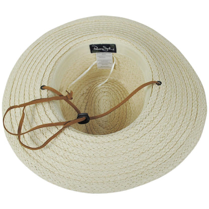 Panama Jack | Thredfin Toyo Straw Aussie Hat | 102015 | under | NATURAL