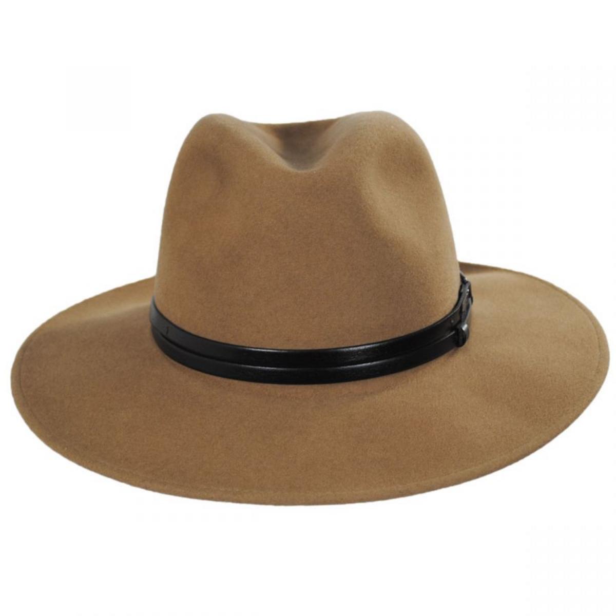 Bailey 1922 | Stedman Elite Velour Wool Felt Fedora Hat - Camel | 130344FW23 | front | CAMEL