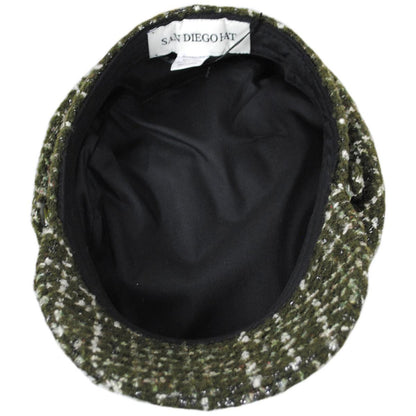 San Diego Hat Company | Emmy Lou Tweed Cabbie Cap | 108655 | under | GREEN